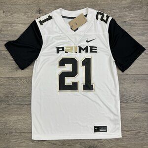 Nike Prime Sadeur Sanders Jersey Sz Small Mens White Prime 2.0 #21 Football